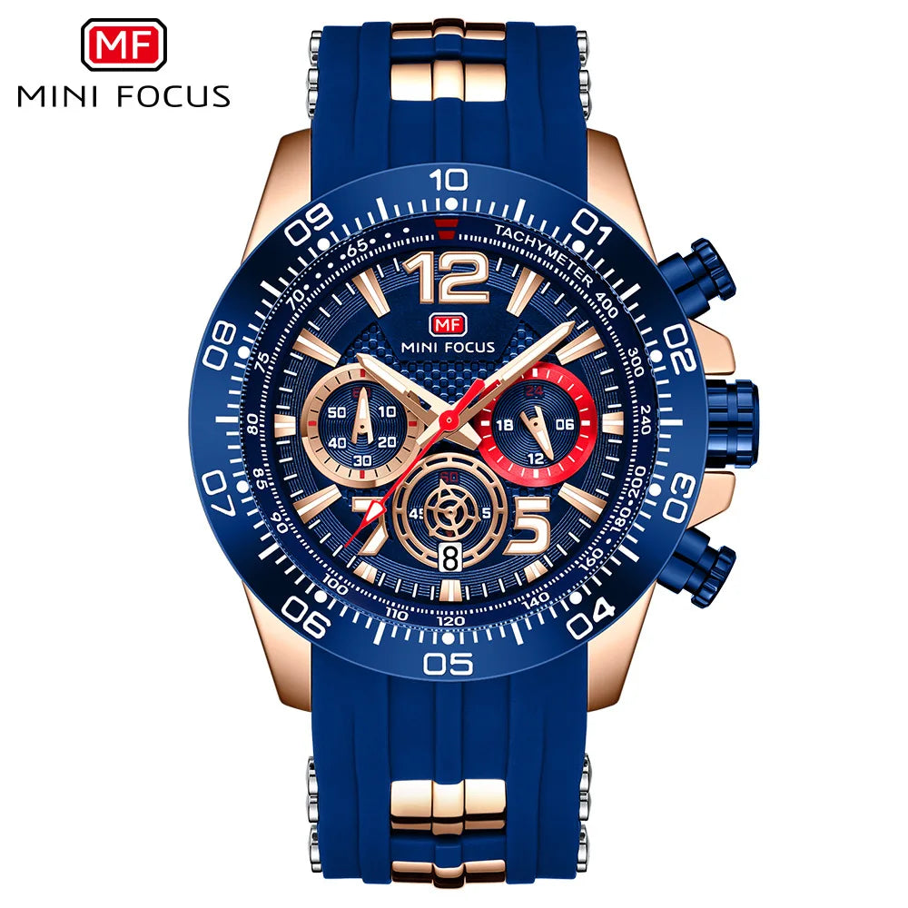 Sport Watch for Men Silicone Strap Waterproof