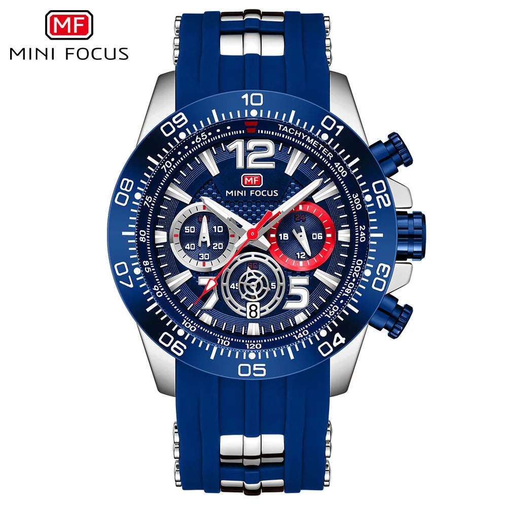 Sport Watch for Men Silicone Strap Waterproof