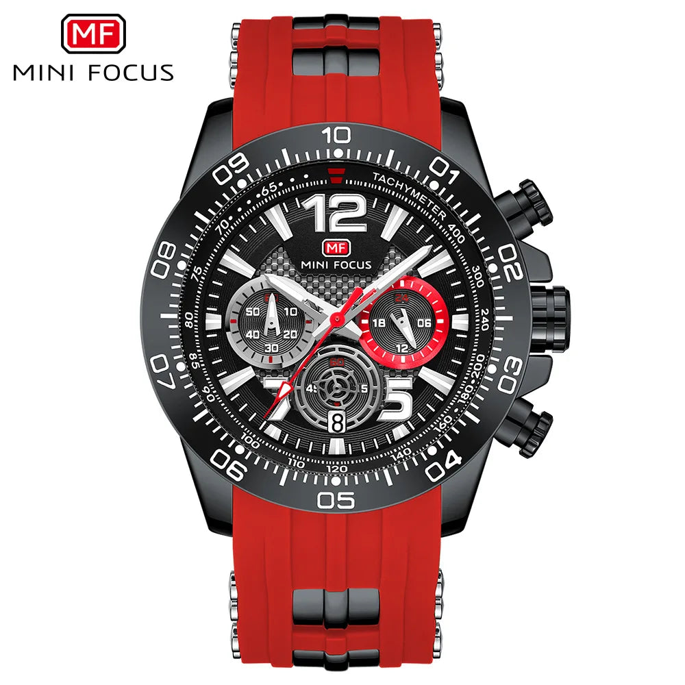 Sport Watch for Men Silicone Strap Waterproof