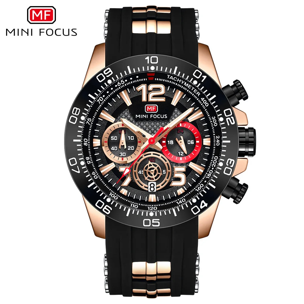 Sport Watch for Men Silicone Strap Waterproof