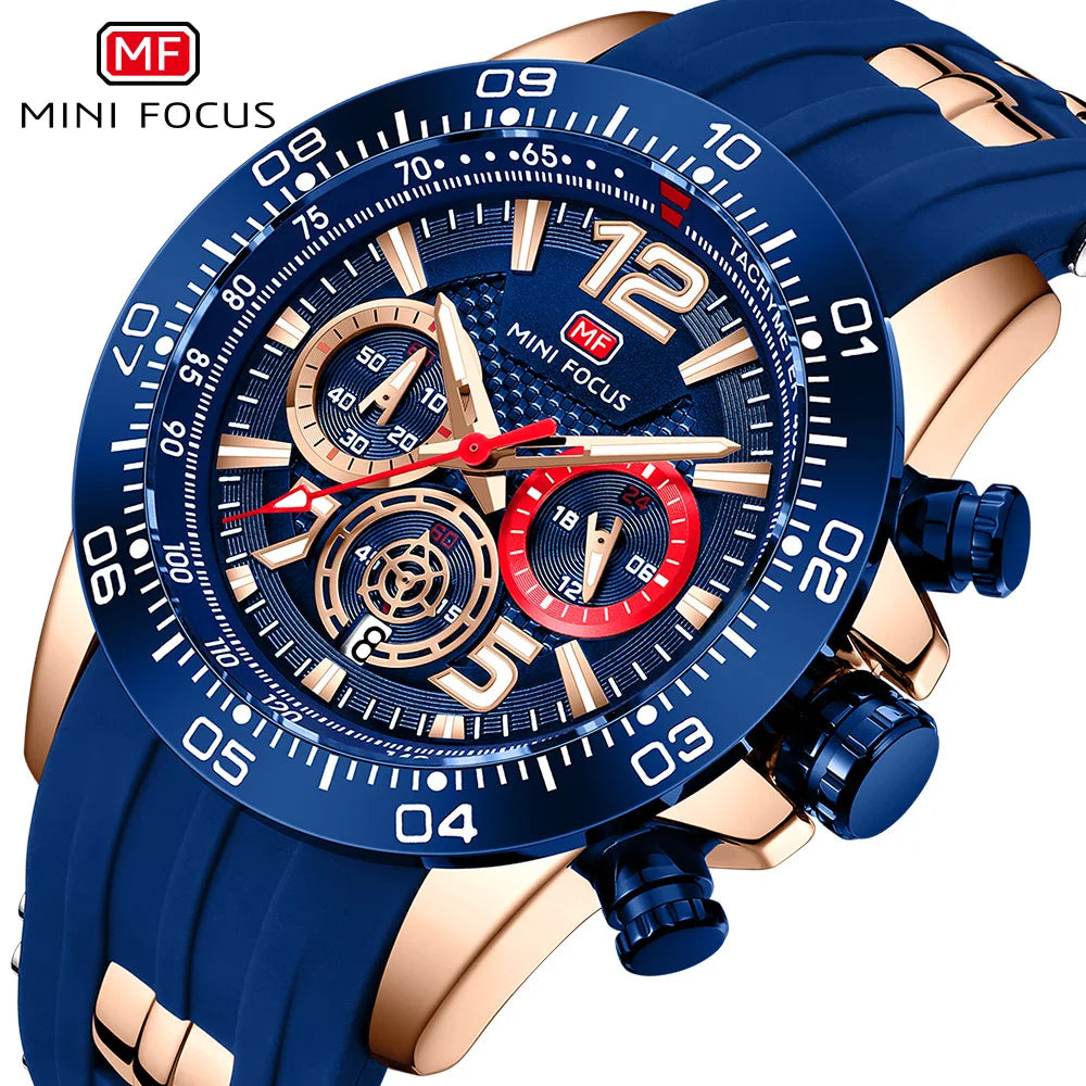 Sport Watch for Men Silicone Strap Waterproof