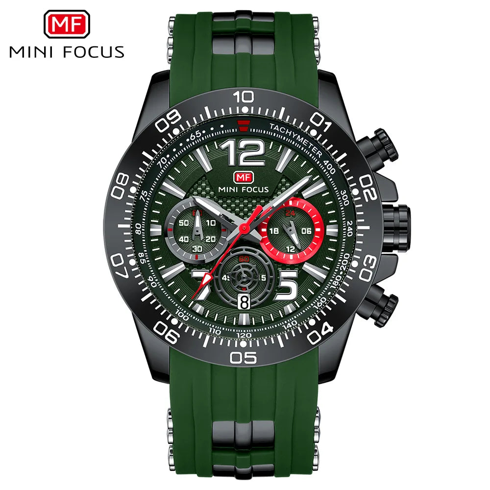 Sport Watch for Men Silicone Strap Waterproof