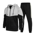 Men Sport Jogging Two Piece Sweatsuit
