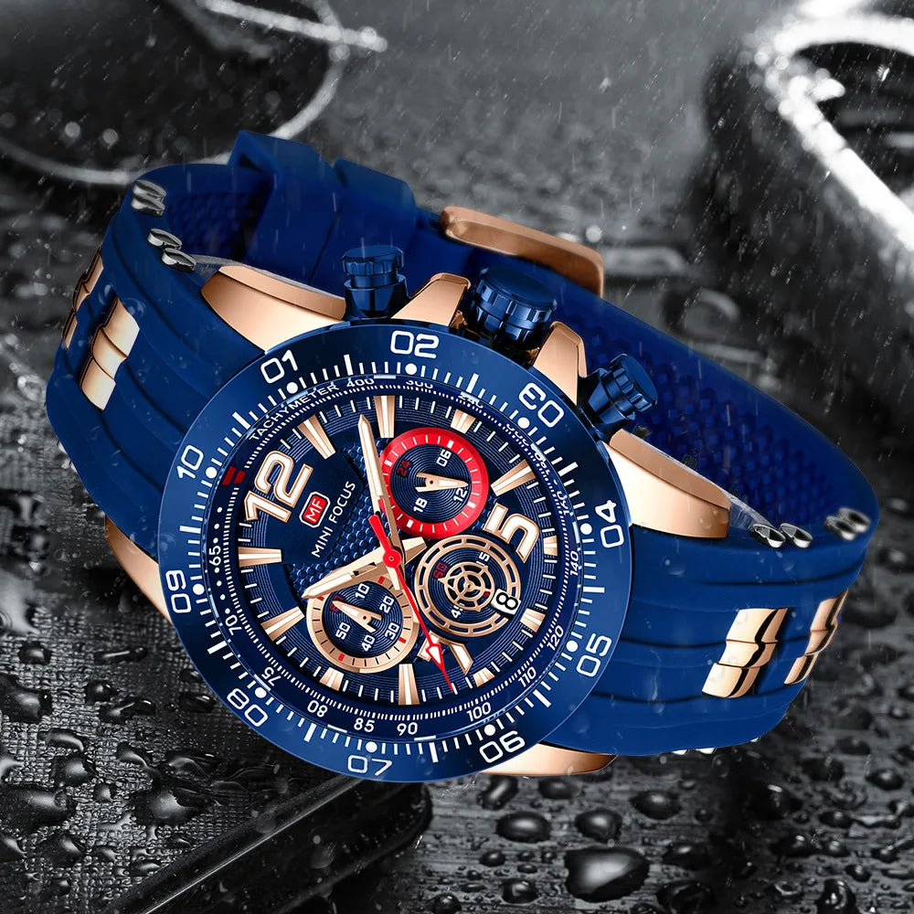 Sport Watch for Men Silicone Strap Waterproof