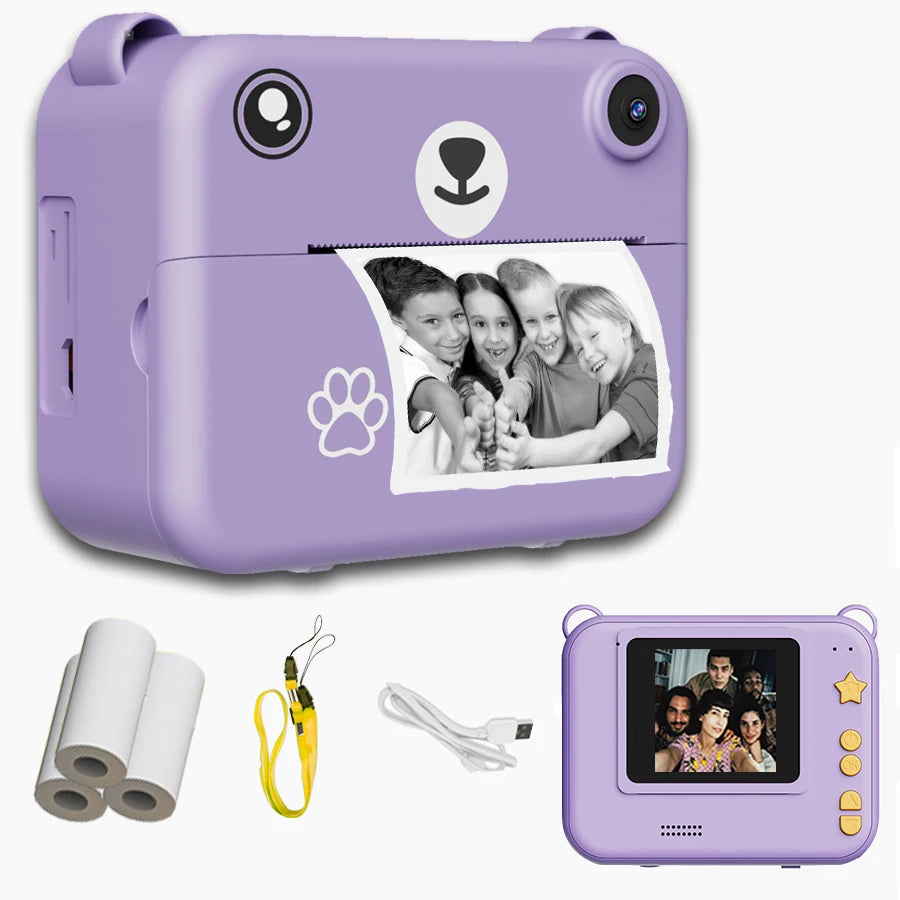 Kids Digital Camera Photography Instant Print Photo 1080P HD