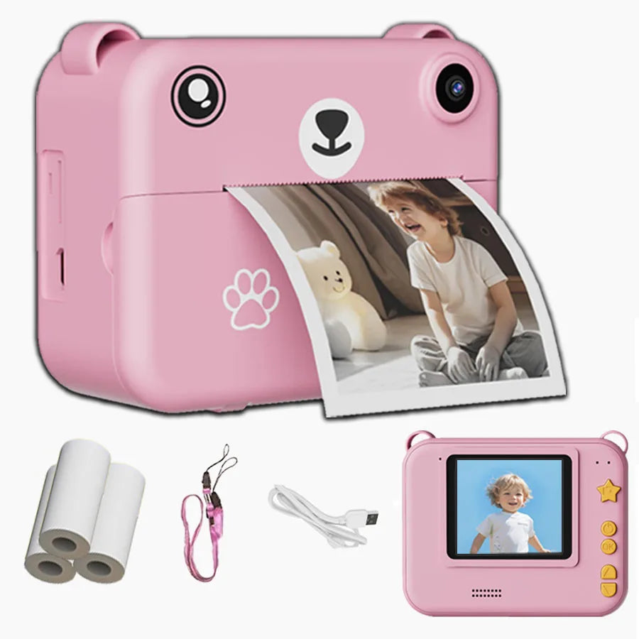 Kids Digital Camera Photography Instant Print Photo 1080P HD
