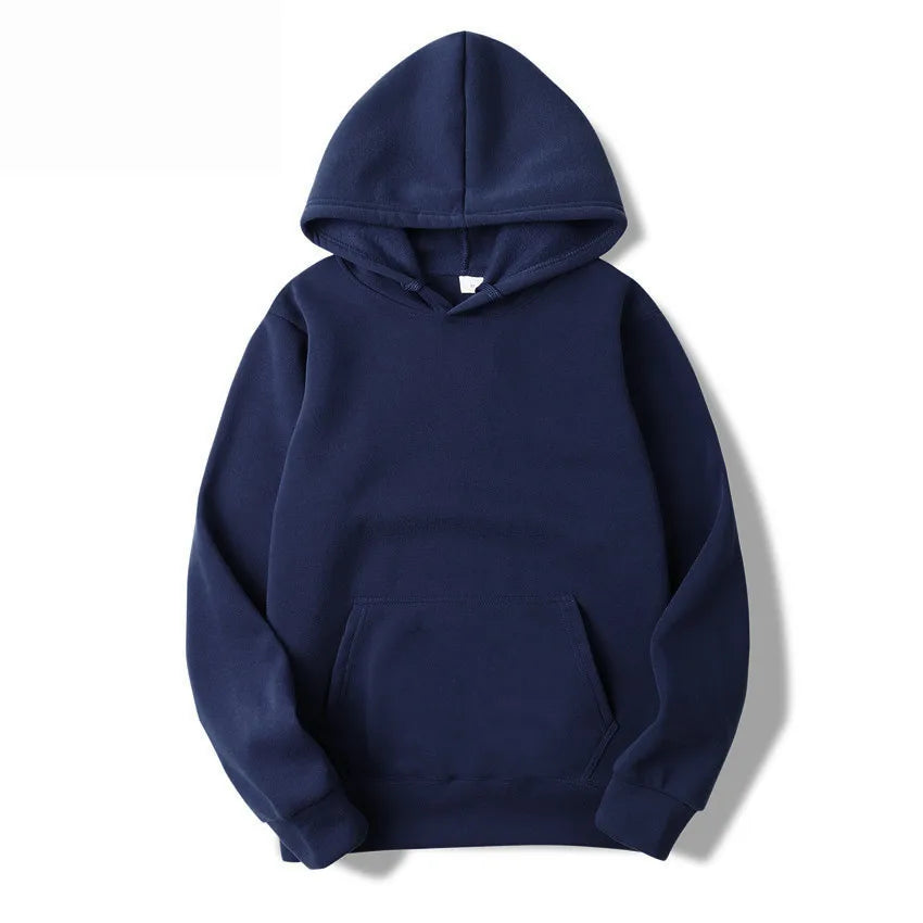 Unisex Solid Color Hoodie Sweatshirt