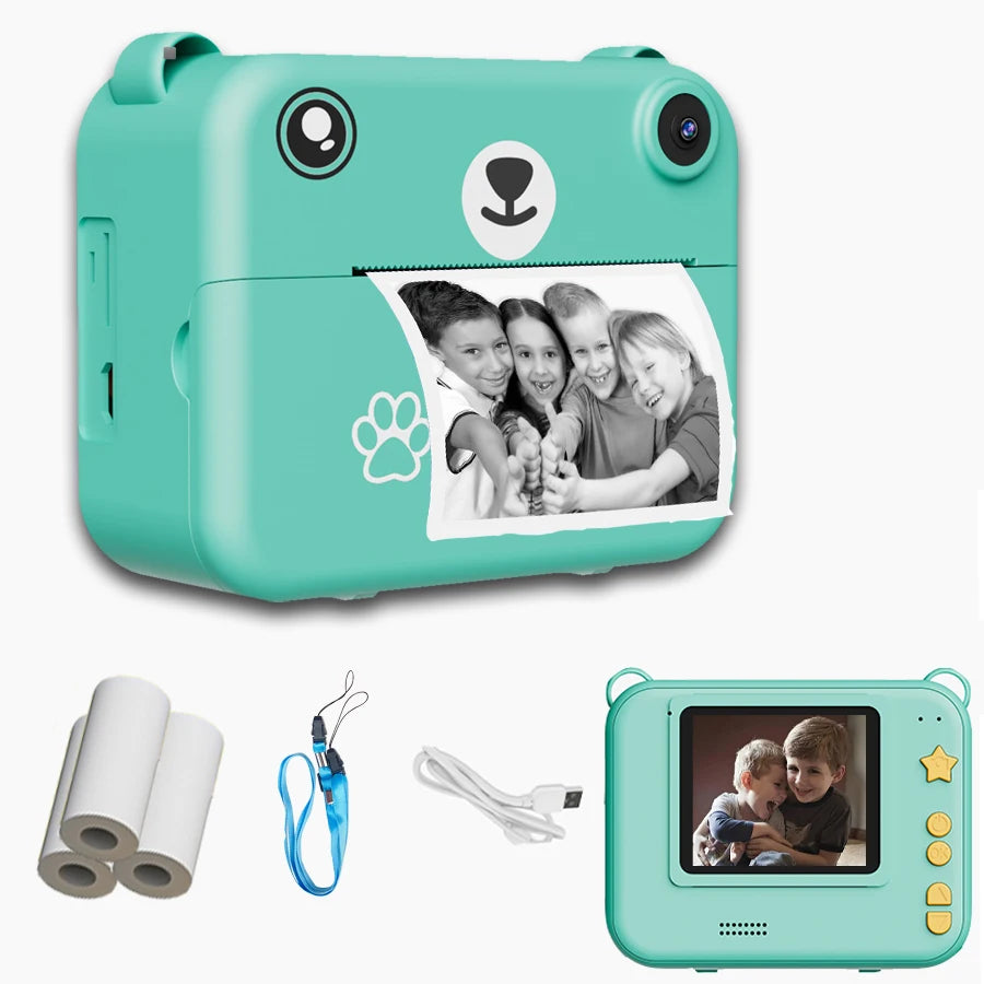 Kids Digital Camera Photography Instant Print Photo 1080P HD