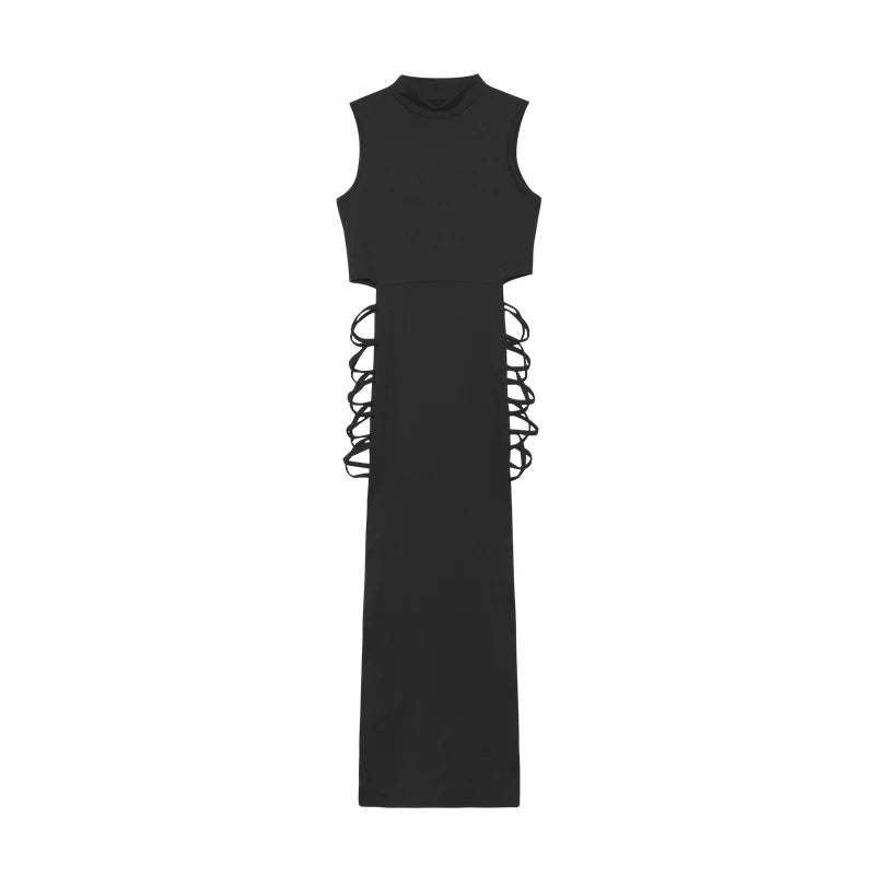Criss Cross Cut Out Dress Sexy Bodycon