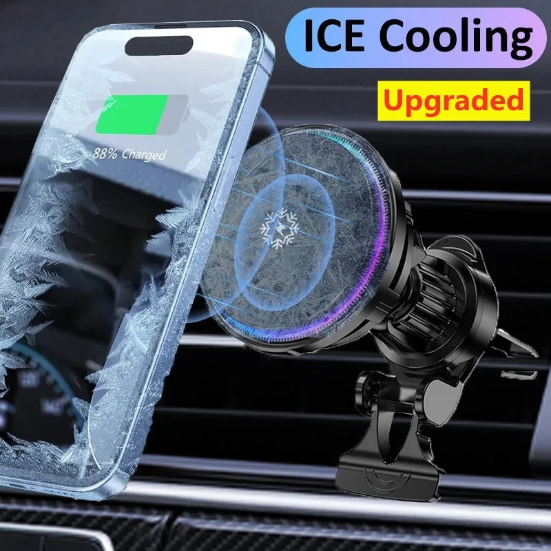Magnetic Wireless Car Charger Station for iPhone15 14 13 12