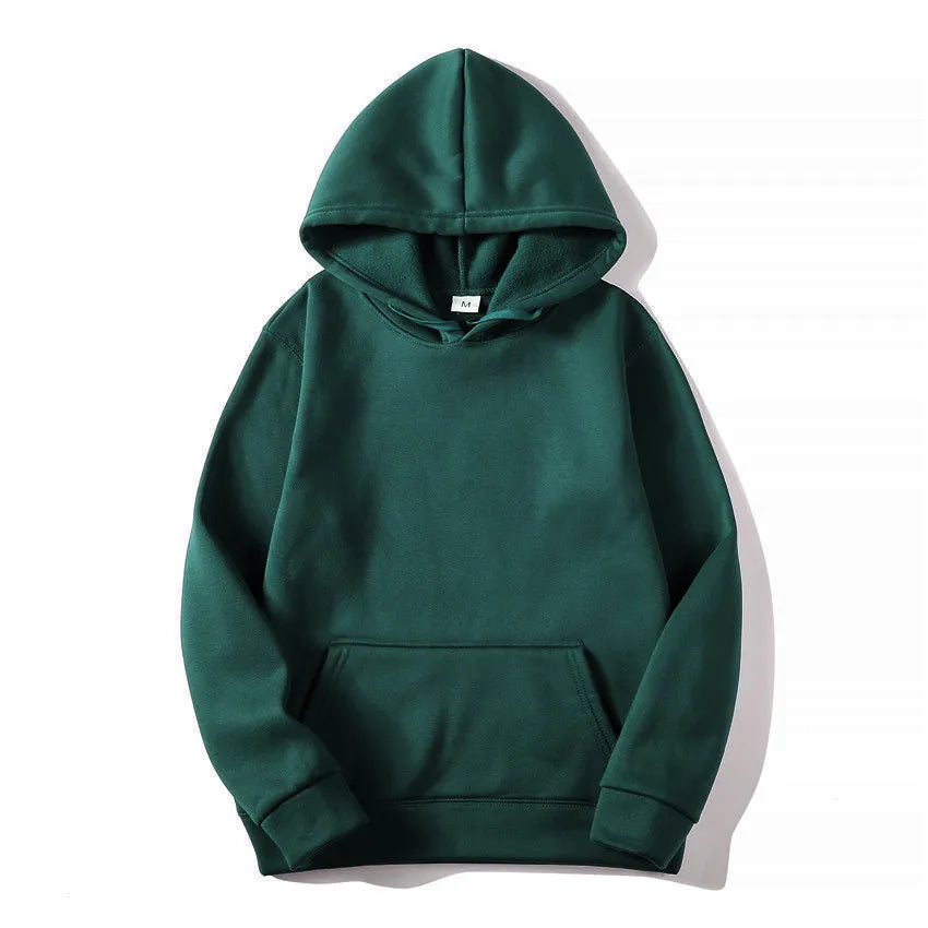 Unisex Solid Color Hoodie Sweatshirt