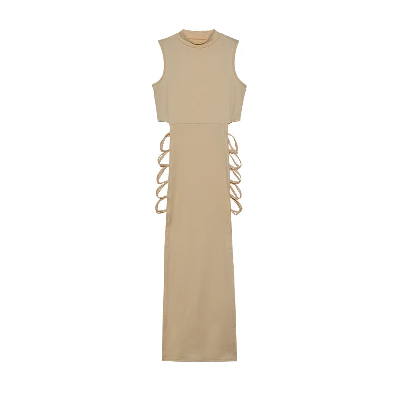 Criss Cross Cut Out Dress Sexy Bodycon