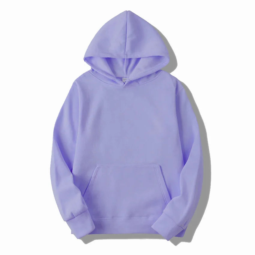 Unisex Solid Color Hoodie Sweatshirt