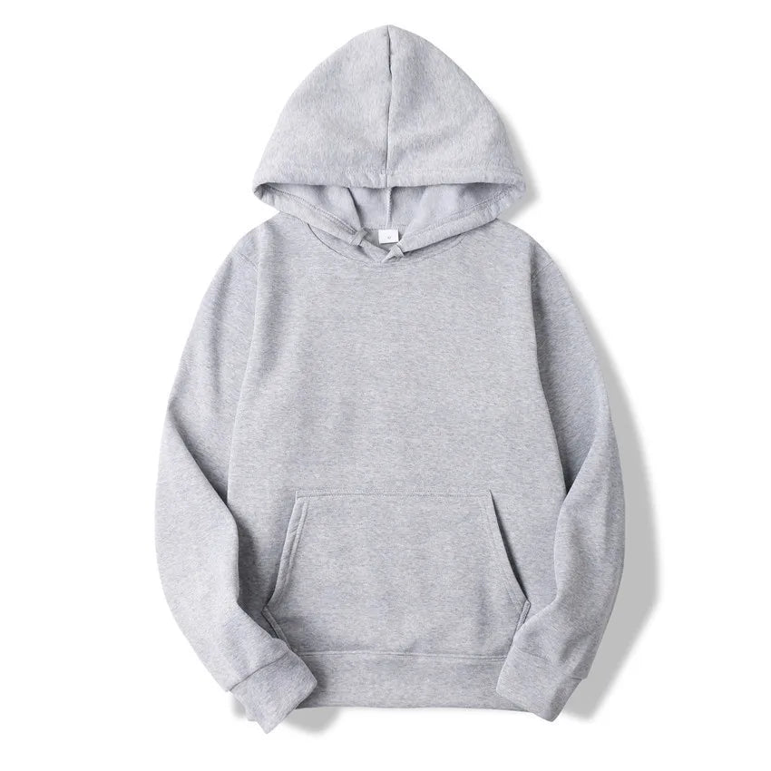Unisex Solid Color Hoodie Sweatshirt