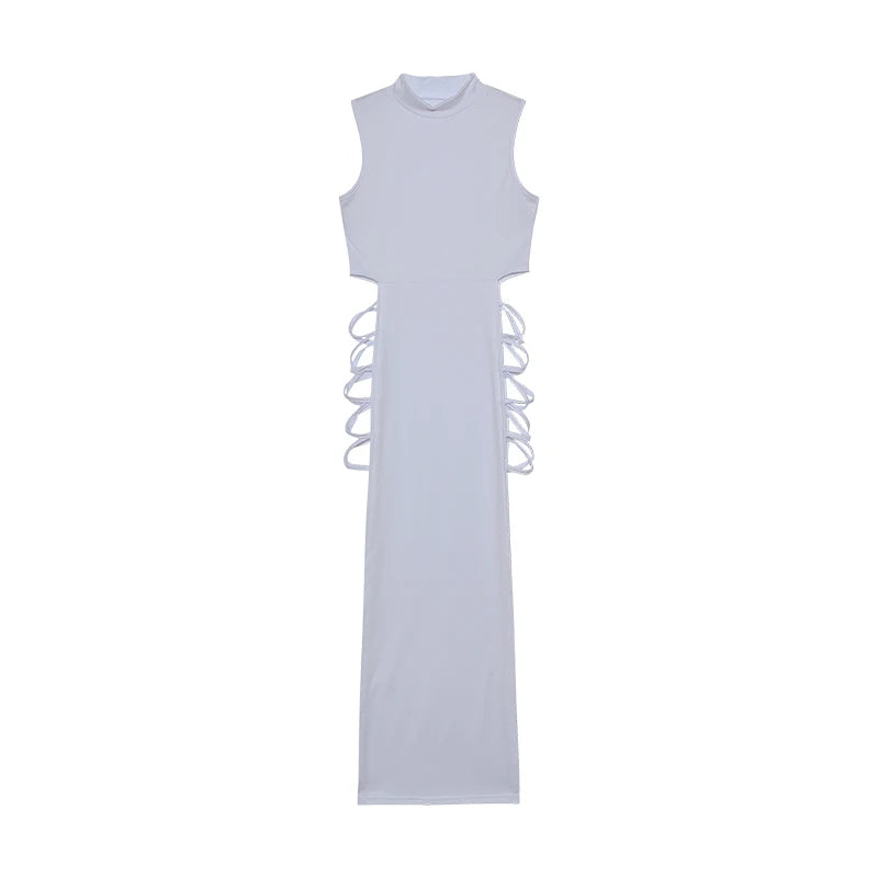 Criss Cross Cut Out Dress Sexy Bodycon