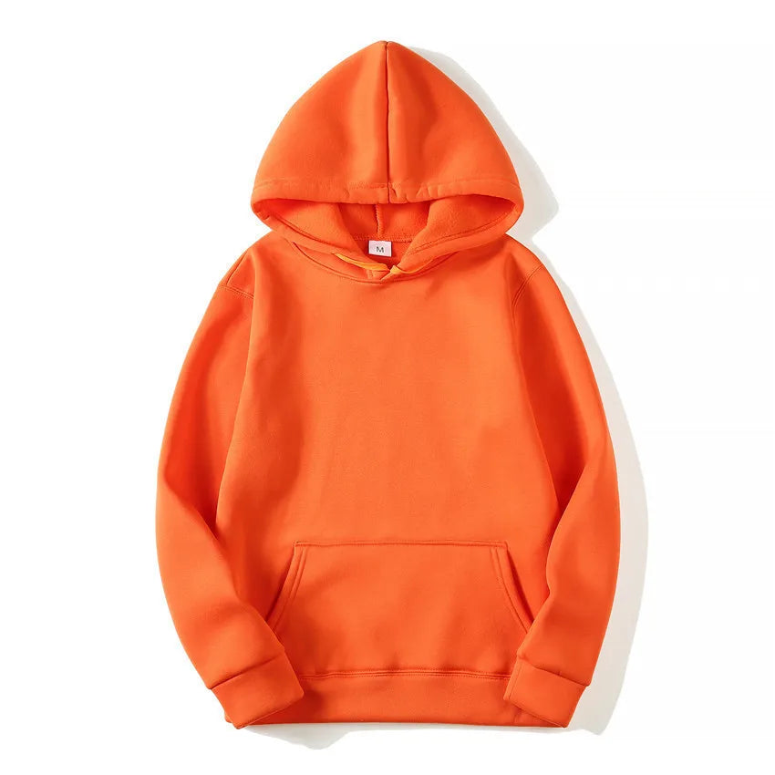 Unisex Solid Color Hoodie Sweatshirt