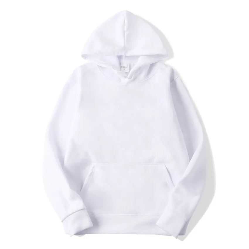 Unisex Solid Color Hoodie Sweatshirt